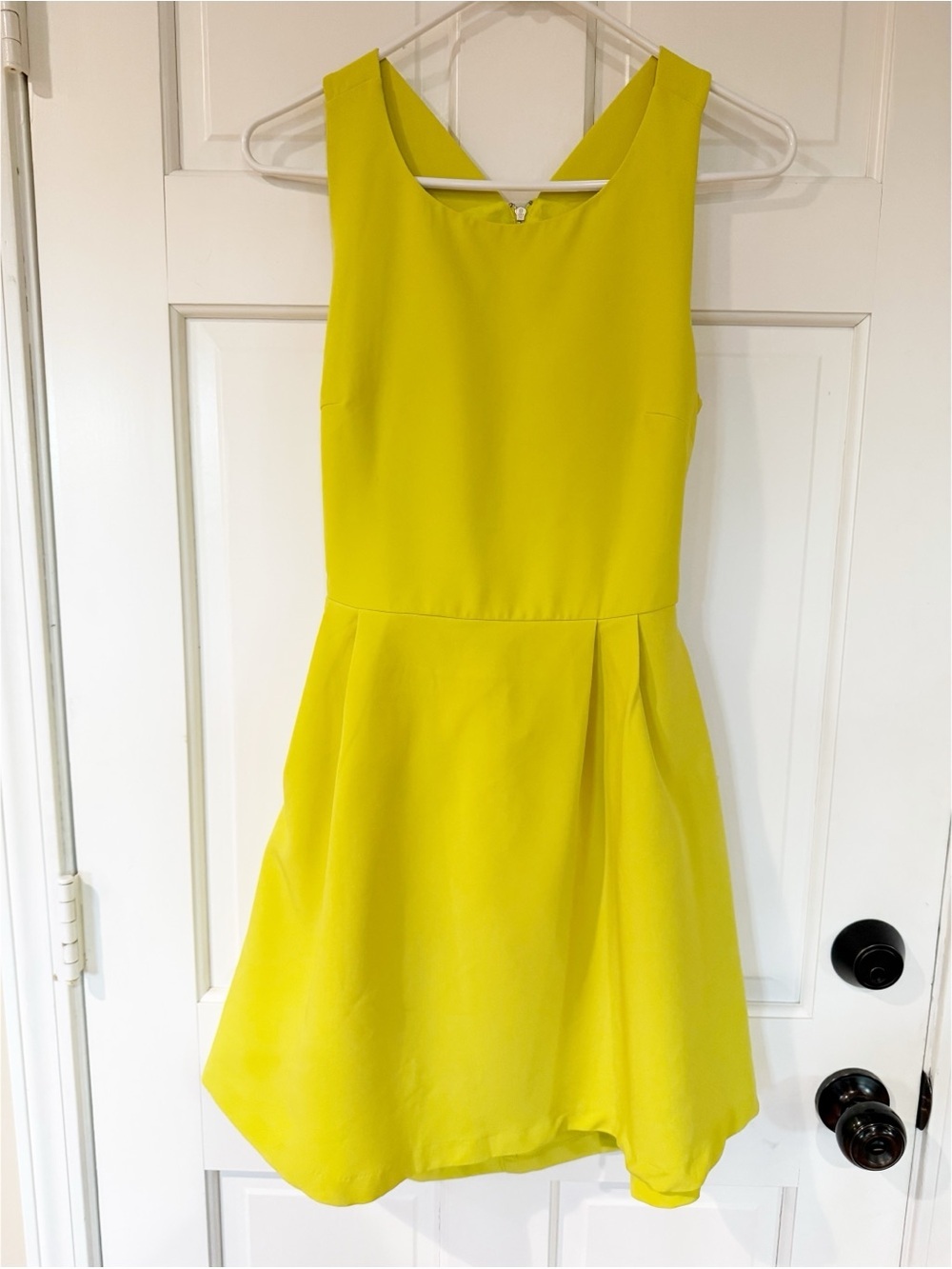 Reserved Citron Yellow Cut-Out Back Mini Dress | EUR 36 / US 4